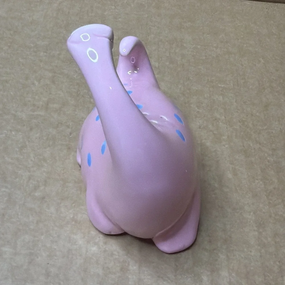 Fitz & Floyd - Pink - Dinosaur - Salt & Pepper Shaker Replacement No Green